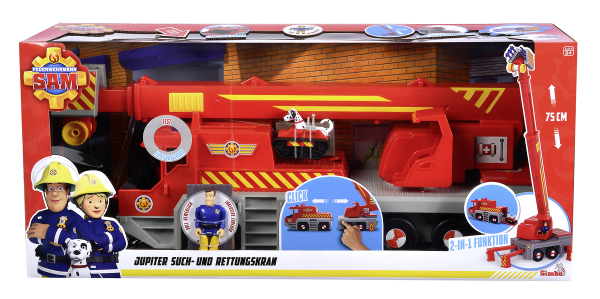 Simba 109252517 - Sam Rettungskran 2-in-1